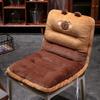 Rabbit Fur Cartoon Animal Cushion - One-Piece Seat, Back, Office Chair, Sofa, Student Chair, Long-Sitting, Butt Comfort Doll