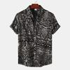 2026 Summer New Printed Short Sleeved Men's Flower Shirt with Quick Drying Pattern