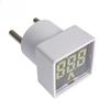 Digital Voltmeter 220V Mini Voltage Meter LED Digital Display Voltmeter Indicator Light EU Plug Volt Tester Detector Pilot Lamp