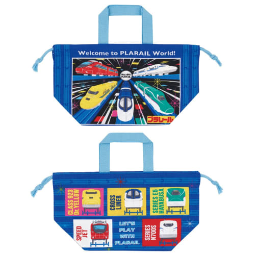 Skater Children's Drawstring Lunch Bag, Made in Japan, Plarail 23, Boys' KB7-A
