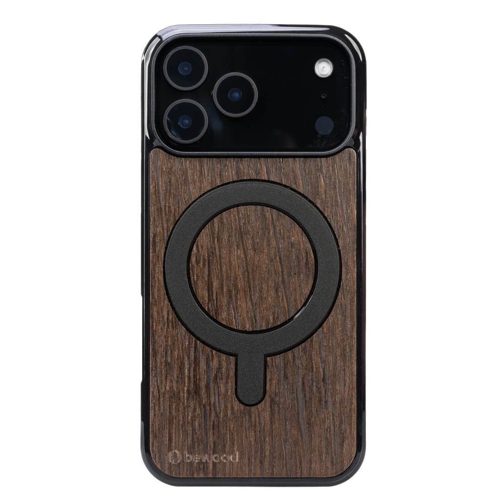 Bewood Wooden Case for iPhone 17 Pro Max Smoked OAK with MagSafe