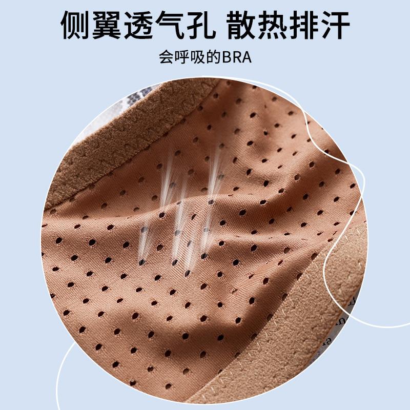 Underwear Women's Soft Steel Rim Ultra-thin Large Breasts Show Small Gathering Adjustment Type Double Breasts Anti-sagging Bra Large Size Bra