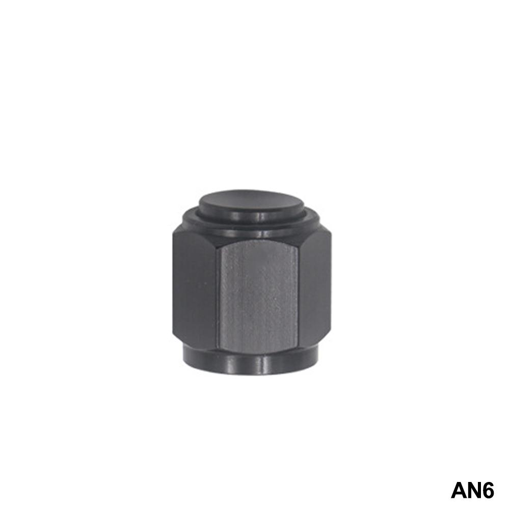 AN4 AN6 AN8 AN10 AN12 Female Flare Cap Block Off Fitting Plug Aluminum Swivel Hex Head Nut Port Adapter for Fuel Oil Line