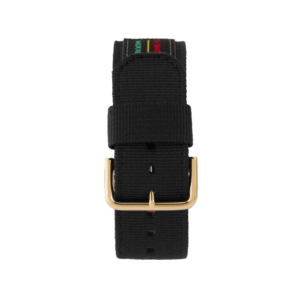 Casio G-Shock Classic Retro Square Fashion Color Block Street Style LCD Display Electronic Movement Fabric Strap Men Watches Black DW-5600THC-1