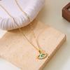 Mystical Evil Eye Blue Bead Necklace for Women Protective Colorful Pendant Paper Card Necklace Friendship Jewelry Gifts