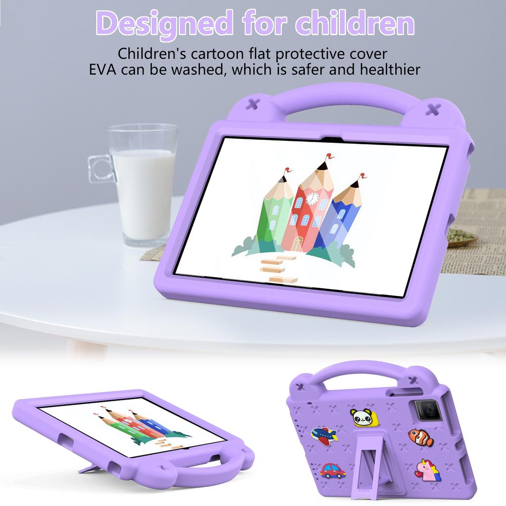For TCL Tab 10 Gen 2/T-Mobile REVVL Tab Case EVA Cute Patterns Tablet Cover with Kickstand and Handle