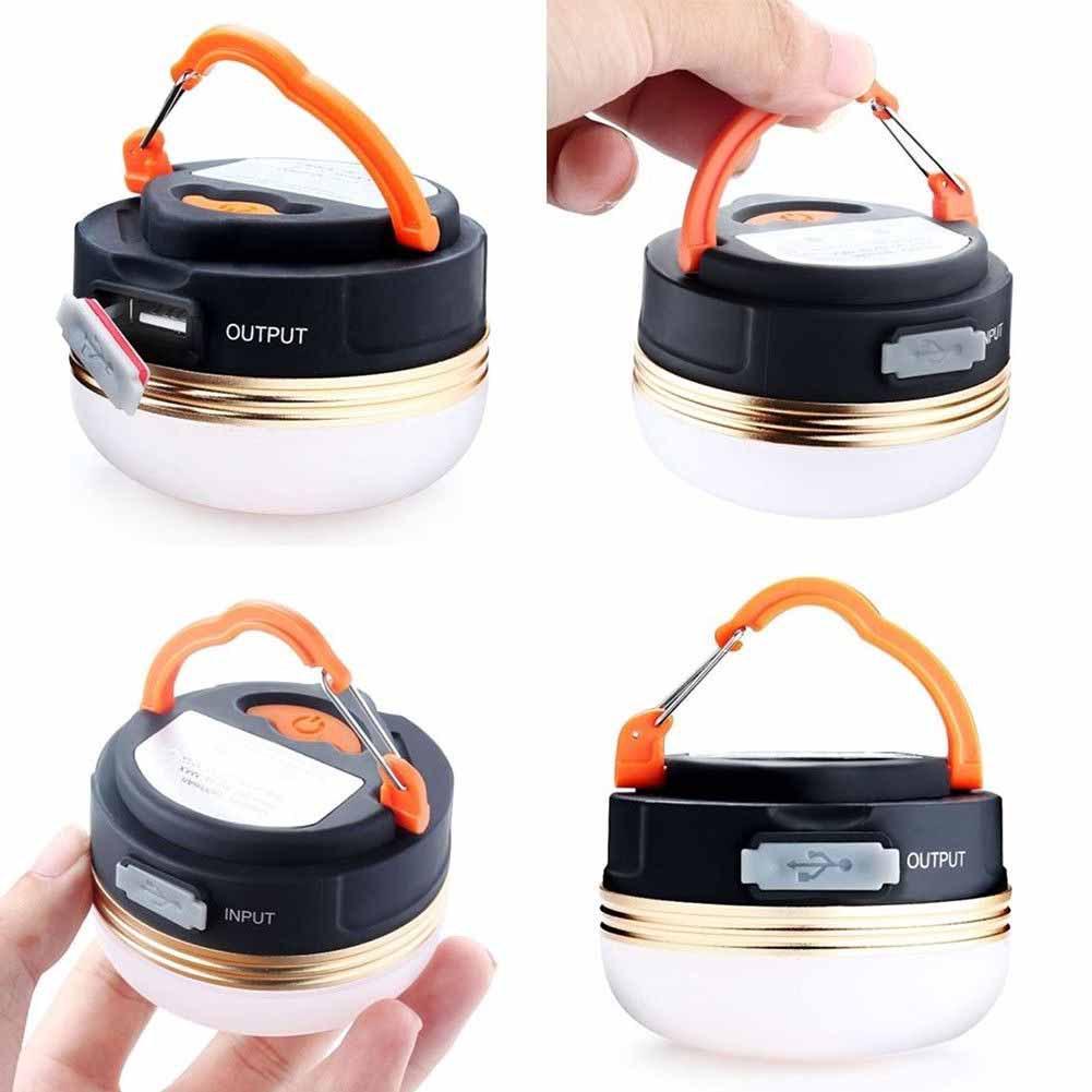 USB Rechargeable LED Camping Lantern - Waterproof, Handheld Outdoor Tent Light