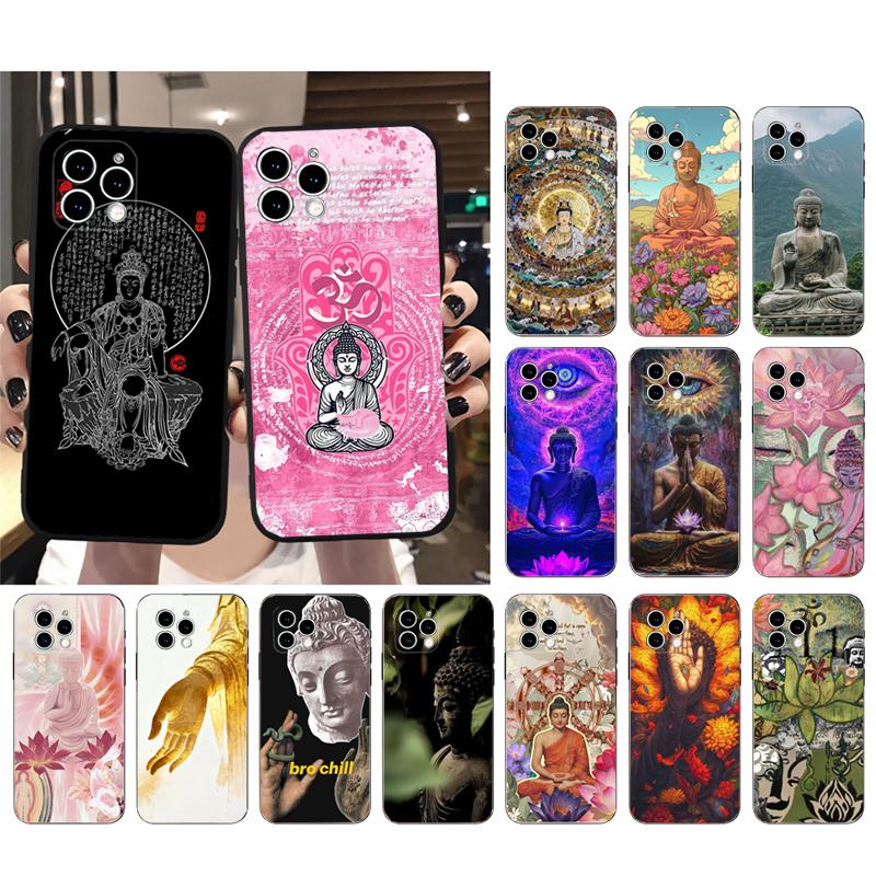 Phone Case For iphone 17 Pro Max 17 Pro Air 16 15 14 13 Pro Max 15 16 Pro 15Plus buddha