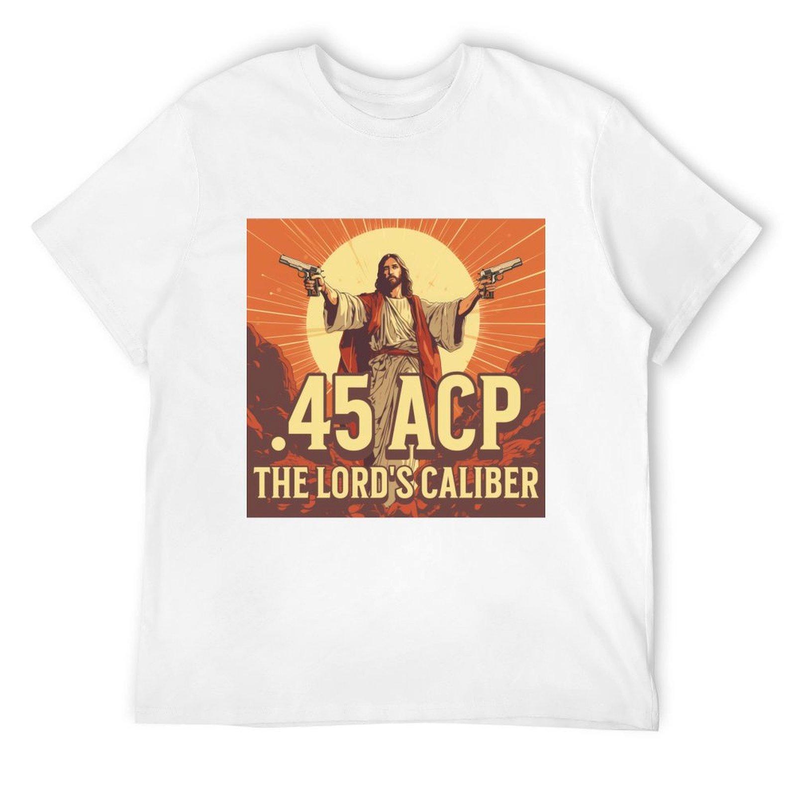 

2026 SUMMER New 45 ACP Main Size Pattern Tshirt Summer Clothing Unisexs and Womens Fashionable and Comfortable Tshirt S