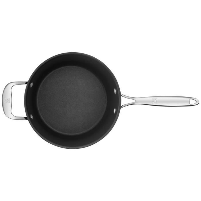 Casserole - ZWILLING - Forte - Antiadhésif - 22 cm - Aluminium Forgé - Couvercle en Verre