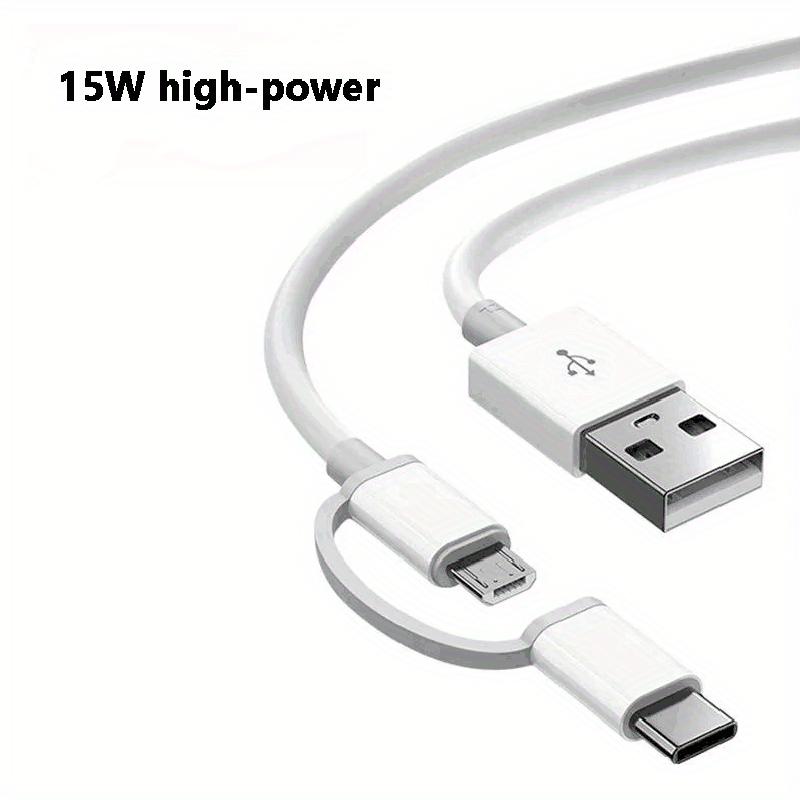2-in-1 Datenkabel 15W Ladekabel Kompatibel mit MICRO Zu TYPE-C Interface Geeignet für OPPO Huawei handy 3A Datenkabel