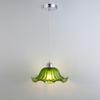 Green Glass Pendant Lamp Retro Drifting Window Bedhead Clothing Store Bar Creative LED Chandelier Home Decor Light Hanging Room
