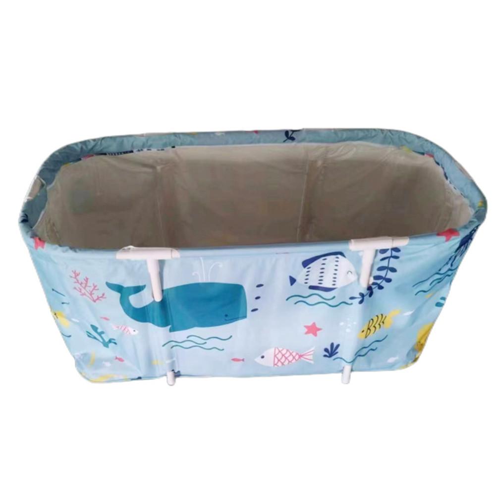 Faltbare tragbare Badewanne für Erwachsene für den Haushalt, Hydrotherapie-Badeeimer, verdickte warme Badewanne, Neu, 120 x 58 x 50 cm