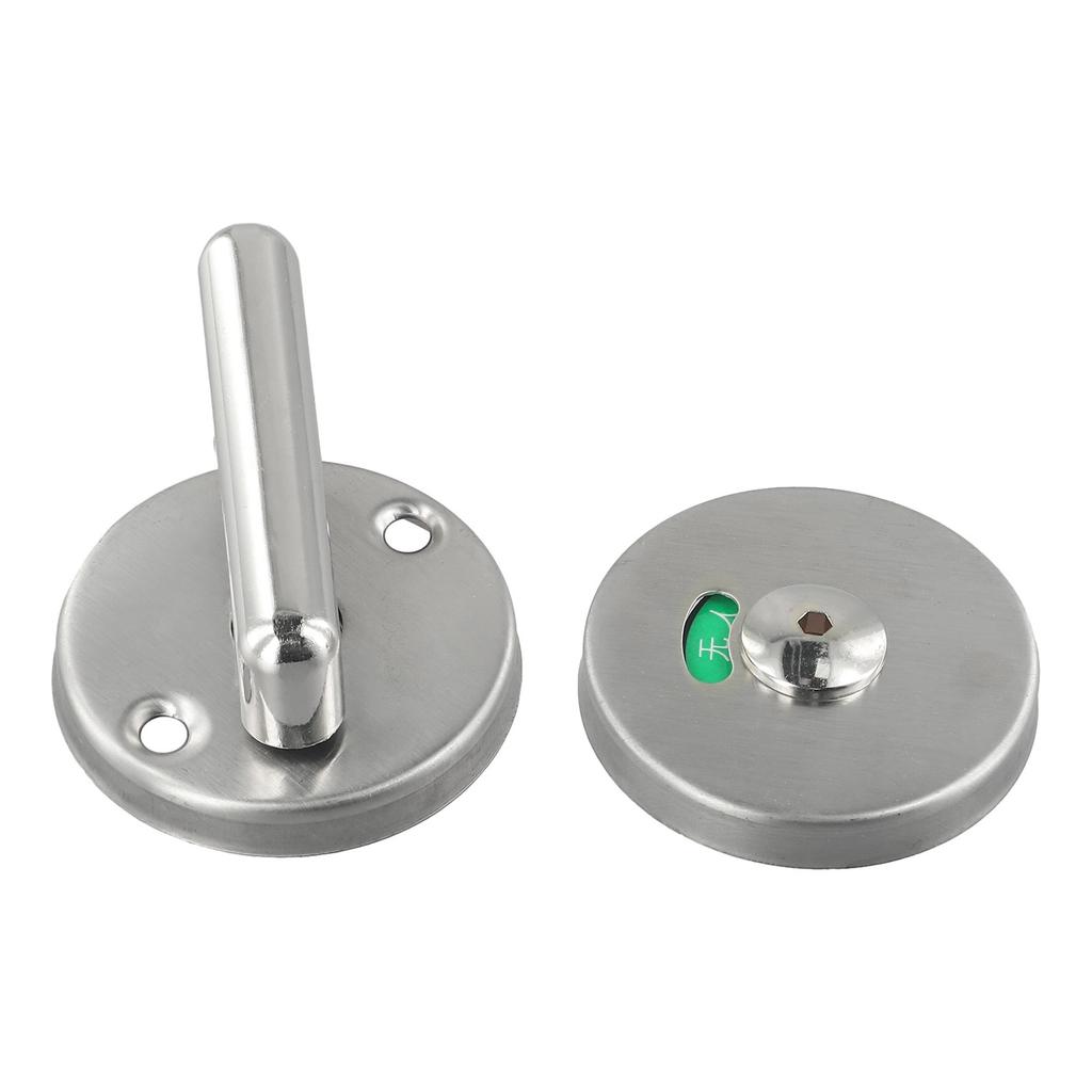 WC Door Lock Stainless Steel Bathroom Door Engaged Hardware Indicator Restroom