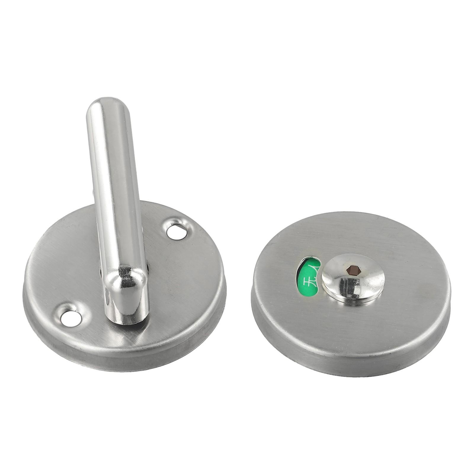 

WC Door Lock Stainless Steel Bathroom Door Engaged Hardware Indicator Restroom