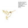 Bird Brooch Strong Pin High-Quality Alloy Durable Anti-Oxidation Hollow Hummingbird Shape Lightweight Elegant Women Outfit Accessories Gift Brooch Pin