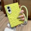 Lanyard Wrist Strap Case For Samsung Z Fold 8 Wrinkles 3D Water Ripples Cases for Galaxy ZFold 8 7 6 5 Fold8 Slim Matte PC Cover