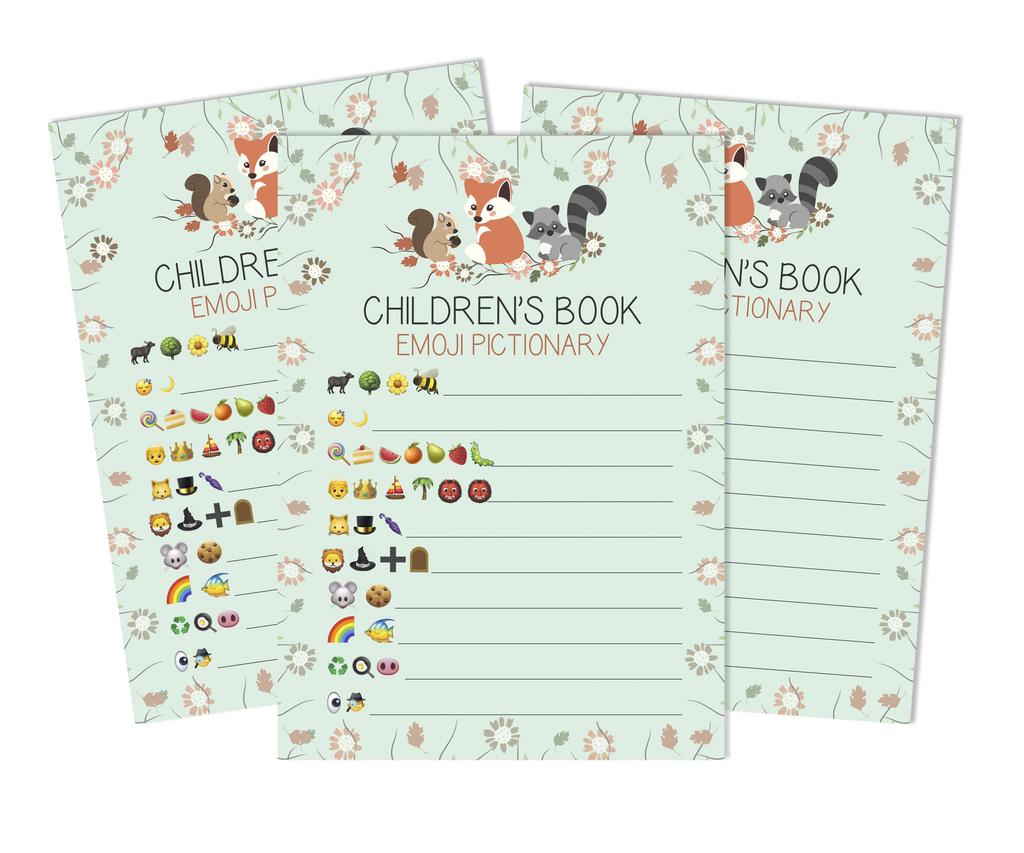 Inkdotpot 50 Baby Alphabet ABC Game Animals Baby Shower Game-Gender Neutral Party Supplies