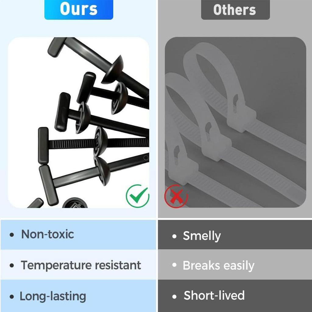 New Car Cable Ties 20/50Pcs Automotive Wire Fasteners Buckle Set Self-locking Tie Fastening Rings Zipper Wrap Straps