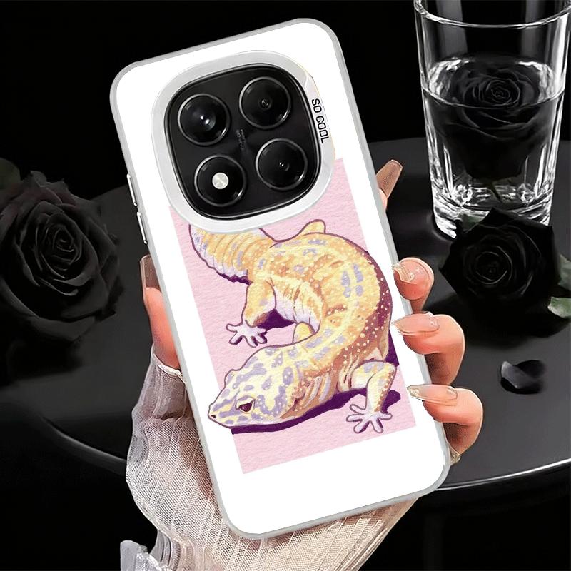 Lizards Geckos Cute Pet Shockproof Phone Case for Xiaomi Redmi Note 15 14 13 12 Pro Plus 11 11S 11T 5G Cover Anti Fall Fundas