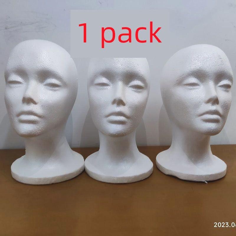 

Foam Mannequin Head Wig Foam Mao Niang Hair Trimming Modeling Model Head Wig Style Fixed Hold Wigs Mop Head A head