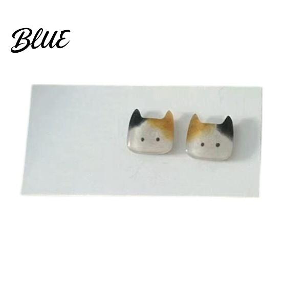 Smooth Stud Earrings 1 Pair No Burrs Lightweight Kitten Design