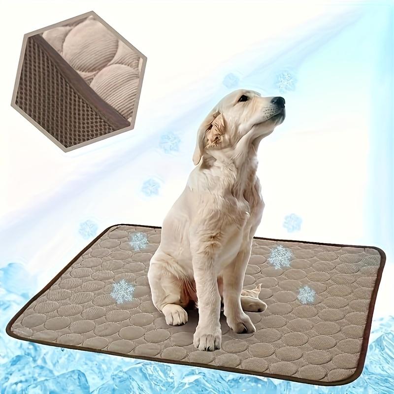 

Cooling Pad for Dogs - Ice-Sliky Breathable Polyester Fabric, Lightweight & Easy to Clean Dog Cooling Mat 50*60cm