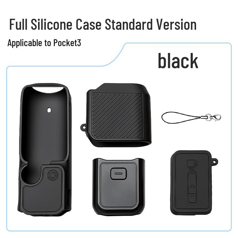 DJI Pocket 4/3 Silicone Protective Case with Screen & Drop-proof Desktop Base
