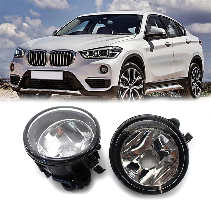 1Pair Fog Lights Front Bumper Driving Lamps Without Bulb 63177238787 63177238788 For BMW X1 X3 X4-A87Q