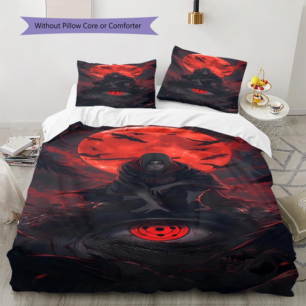 Cartoon Pattern Bedding Quilt Set Quilt Cover Pillowcase Home Decoration Birthday Gift (1 * Duvet Cover + 2 * Pillowcase, Without Core)