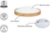 ORION Ceiling Lamp 375 OAK for living room, kitchen, bathroom, STYLISH