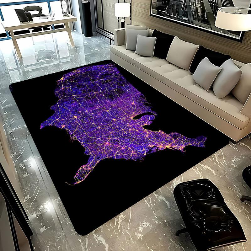 

Funny Map of The USA Large Area Carpet for Living Room kids Bedroom Sofa Doormat Kitchen Floor tapete Anti-slip Decor alfombra 160*230cm