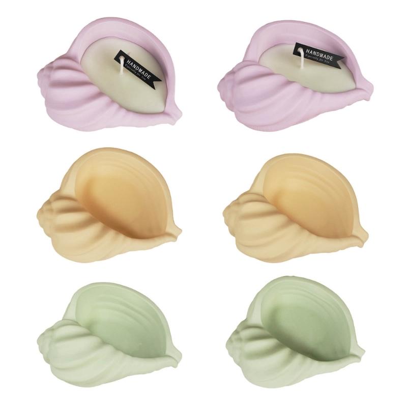 Versatile Candle Mold Conch Shaped Silicone Mold lNon-stick Easy To Mold for Making Candle Plaster Home Decorations