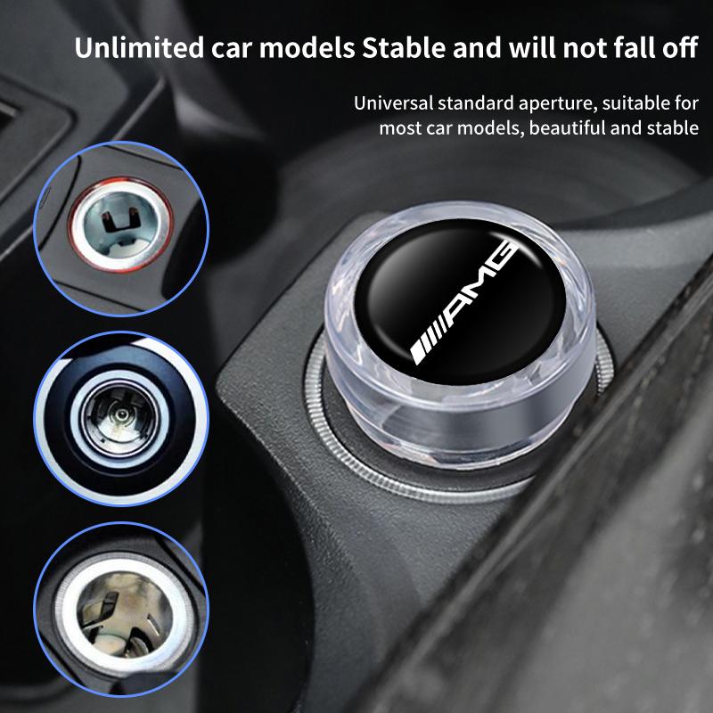 Car Cigarette Lighter Cover Dust Proof Cap Decoration Plug For Mercedes Benz AMG W202 W212 W213 W220 W221 W222 C180 C200 C260