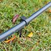 DN16mm DN20mm PE Pipe Ground Stake C-Type Spiked Garden Lawn Orchard Irrigation Tube Nail to Prevent Pipe Dragging Black 5/50Pcs