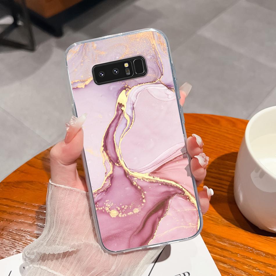 For Samsung Galaxy Note 8 9 20 Phone Cases Creative Soft TPU Silicone Clear Anti Drop Back Cover For Samsung Note8 Note9 Note20