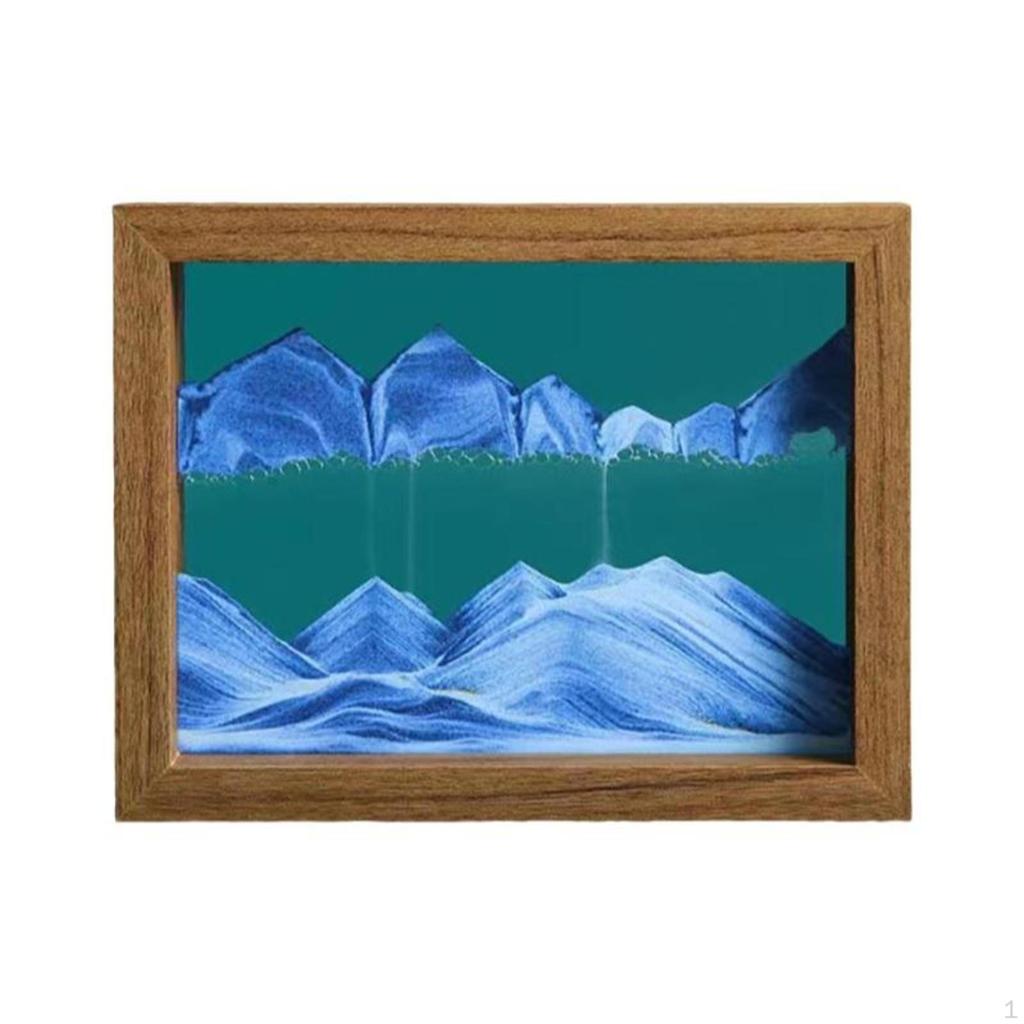 Flowing Sand Painting, Desktop Art Decoration, Home Office Rotatable,