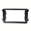 2 DIN Car Fascia Frame, Universal Dash Mount Trim Bezel Kit Compatible with VW Caddy, Touran, Passat, Tiguan, Skoda and Seat