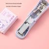 Cute Morandi Color Mini Stapler – Cartoon Handheld Binder for Office Storage