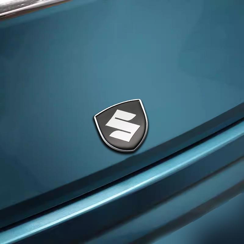 3D Metal Styling Badge Car Body Fender Decoration Shield Stickers For Suzuki Swift Jimny Vitara Samurai Baleno Alto Antelope SX4