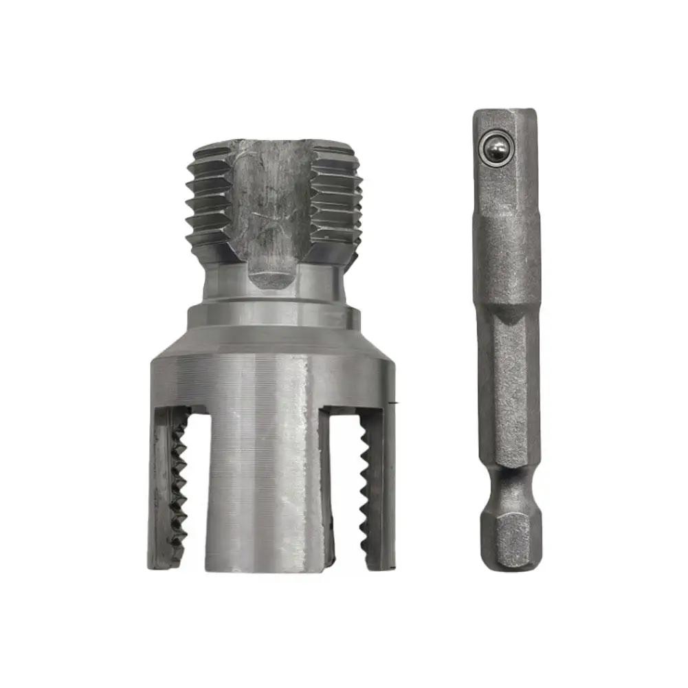 

20/26/33mm Water Pipe Threader Tapping Tool, Internal & External Thread Integrated Die, Threading Tool for Plumbing N5A6