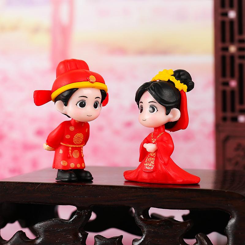 

4 шт./набор Мини-фигурки пар Микро-ландшафт Сделай сам Миниатюры Изделия из смолы Фея Сад Мох Кукольный домик Террариум Домашний декор