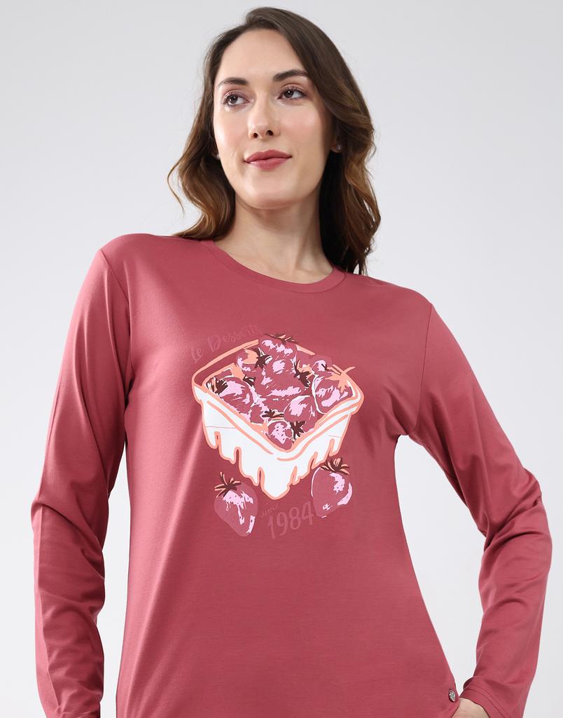 MONTE CARLO Women's Round Neck Full Sleeve Lower Set