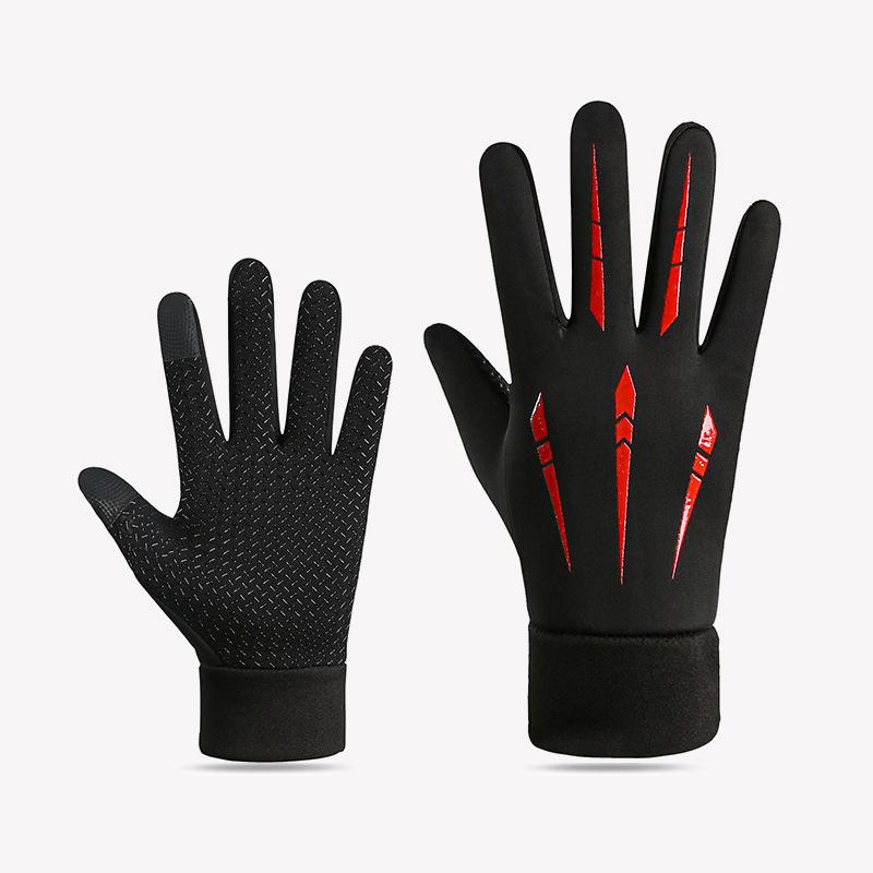 1Pairs Winter Warm Full Fingers Waterproof Windproof Cycling Outdoor Sports Running Motorcycle Ski Touch Screen Gloves