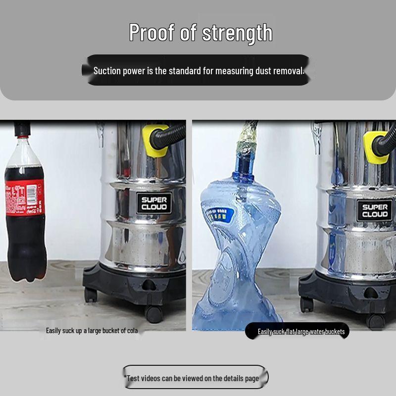 High Suction Dual-Use Vacuum for Home Renovation, Car Wash & Grout Cleaning