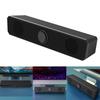 Mini Sound Bar USB Powered Sound Bar Speaker for Computer Desktop Laptops PC, Black
