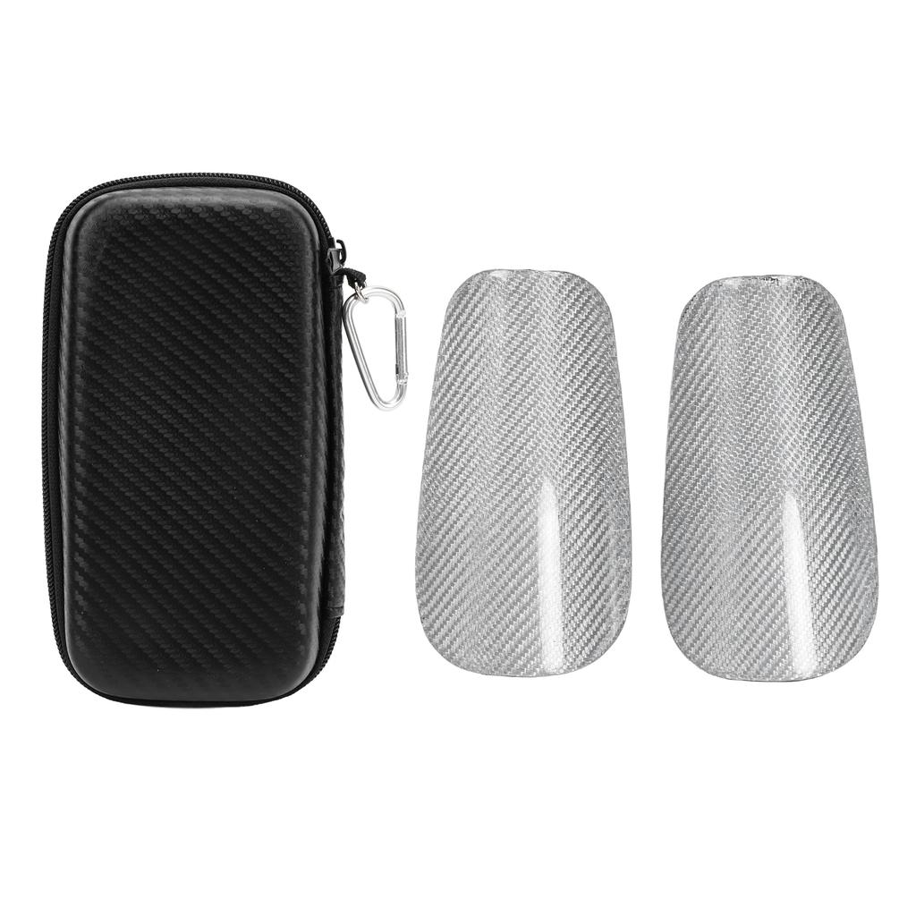 2 ks Fotbalové chrániče holení Superlehké Vysokopevnostní Uhlíkové vlákno EVA Pěnové Polstrování Fotbal