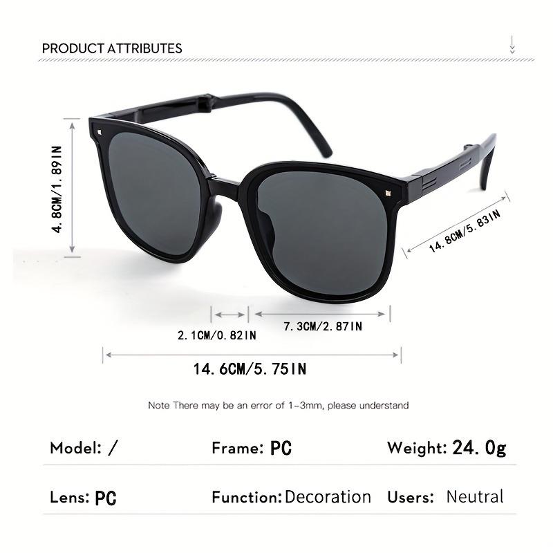 12 piece foldable unisex summer simple and stylish lightweight glasses case suitable for driving gifts