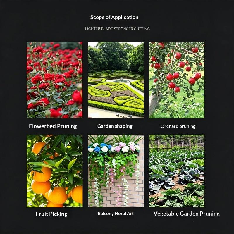 Stainless Steel Fruit Picking Shears With Sharp Blades Non Slip Handles For Gardening Harvesting Fruits Vegetables Flowers
