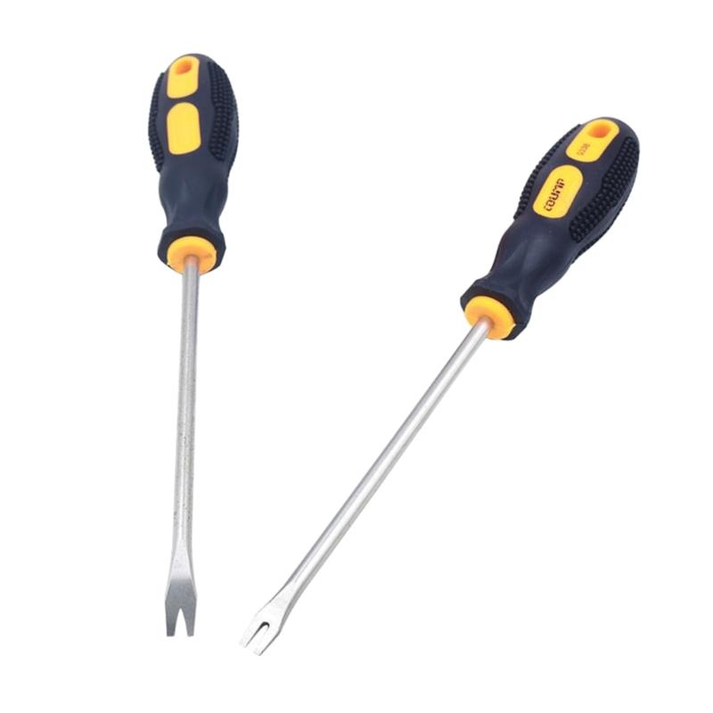 Tack Puller Nail Puller Pry Tool Nail Remover U Type V Type Screwdriver 260mm for Home Workshop Industry Carpenters